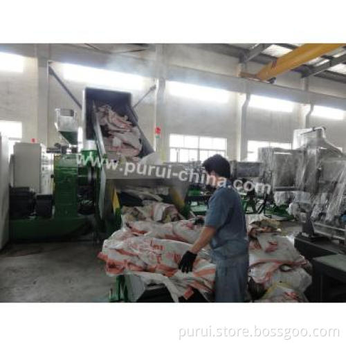 PP woven bag granulator machine